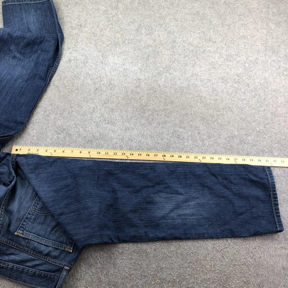 Levis 514 Jeans Mens 34x32 Blue Medium Wash Regular Straight Denim Pants Casual